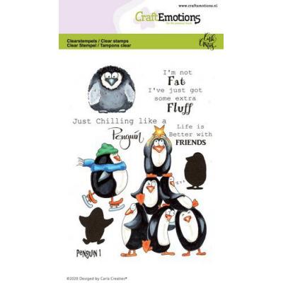 CraftEmotions Clear Stamps - Penguin 1